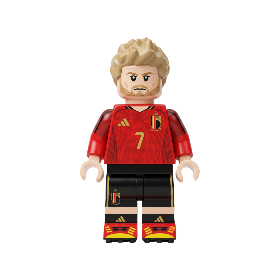 Minifigura Kevin De Bruyne “El Arquitecto” – Selección Bélgica Edition
