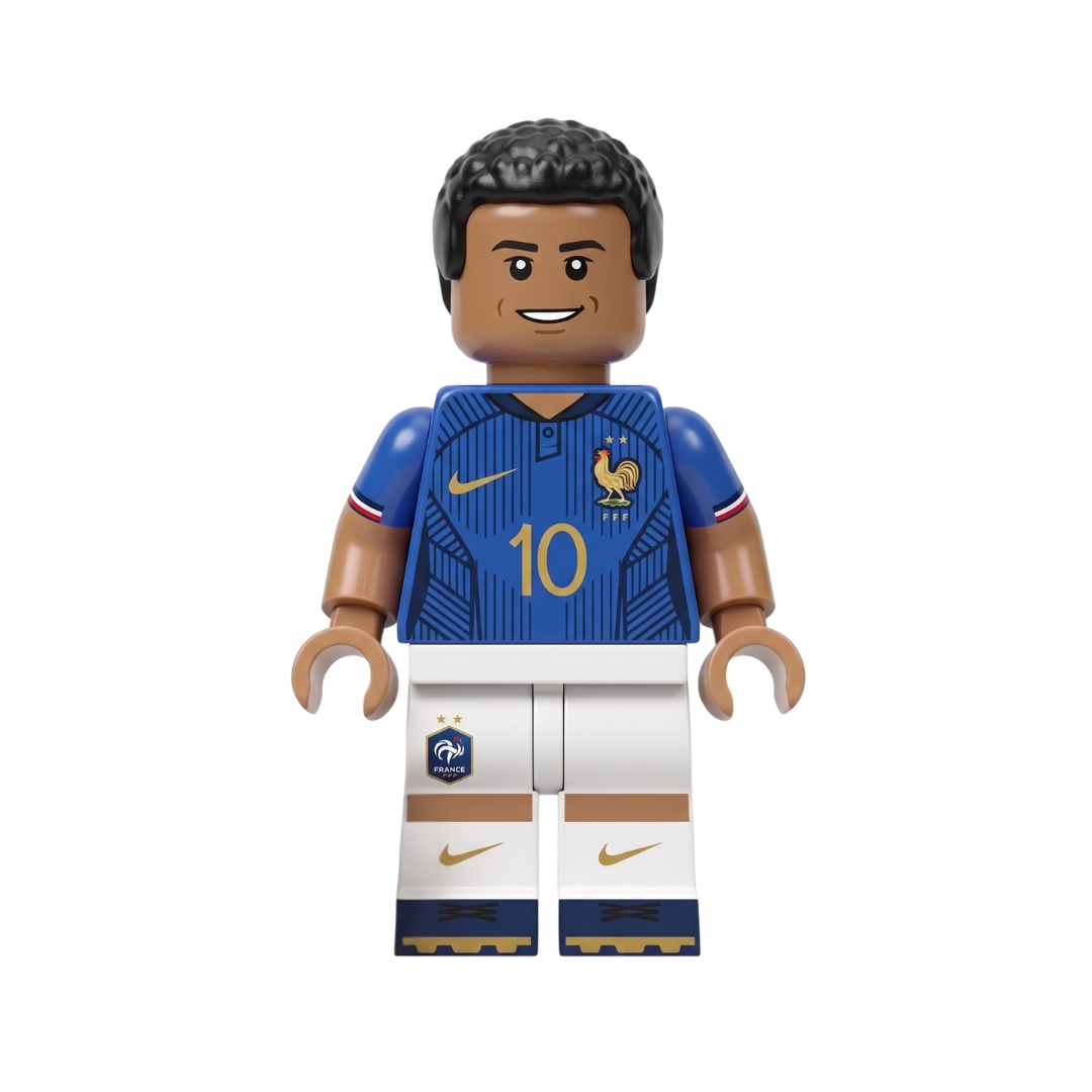 Minifigura Kylian Mbappé “Donatello” – Selección Francia Edition